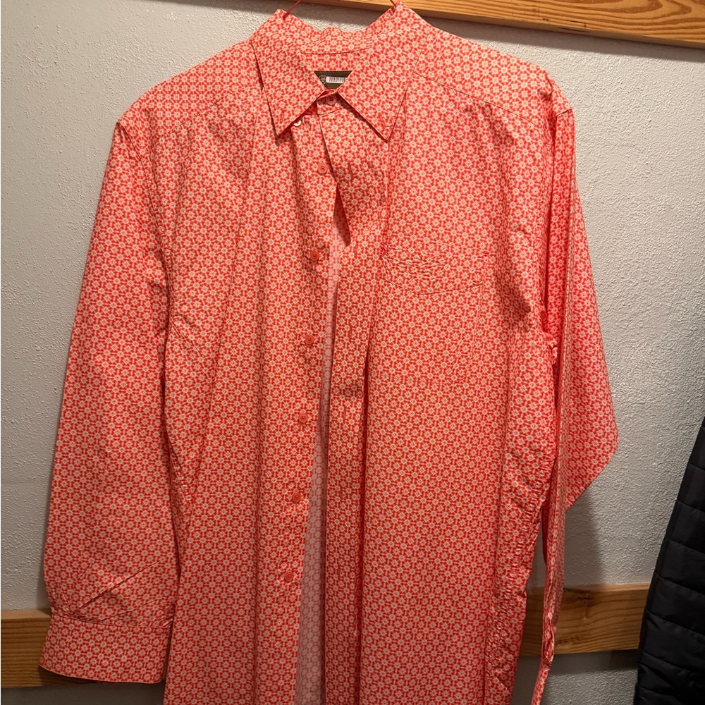 Ariat Coral Geometric Long-Sleeve Button-Down Shirt